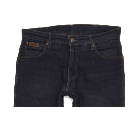Wrangler Texas Men Navy Straight Regular Stretch Jeans W33 L34