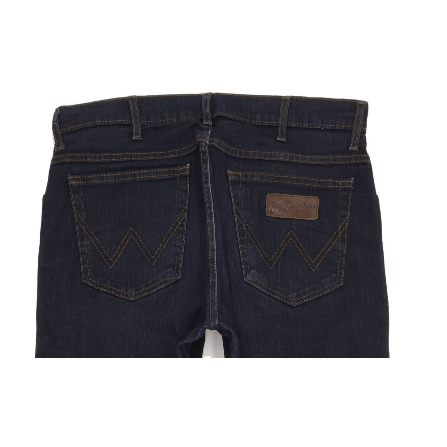 Wrangler Texas Men Navy Straight Regular Stretch Jeans W33 L34