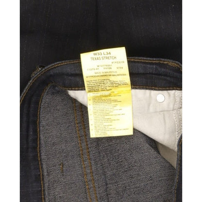 Wrangler Texas Men Navy Straight Regular Stretch Jeans W33 L34