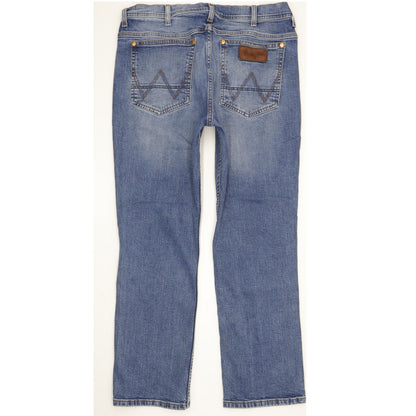 Wrangler Arizona Men Blue Straight Regular Stretch Jeans W36 L29