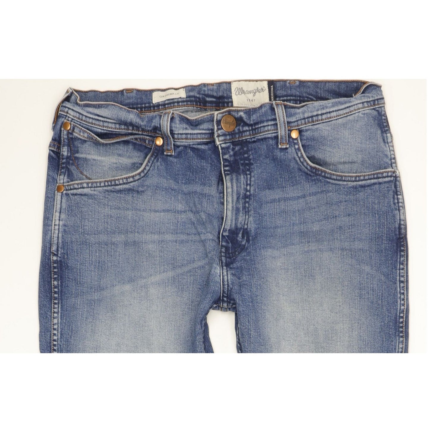 Wrangler Arizona Men Blue Straight Regular Stretch Jeans W36 L29
