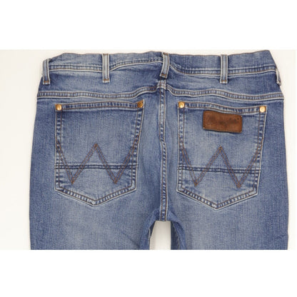 Wrangler Arizona Men Blue Straight Regular Stretch Jeans W36 L29