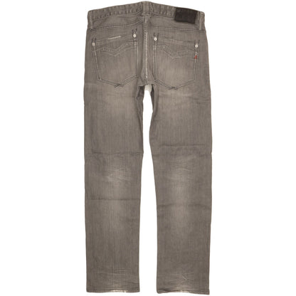 Replay Newbill Men Grey Straight Regular Stretch Jeans W32 L32