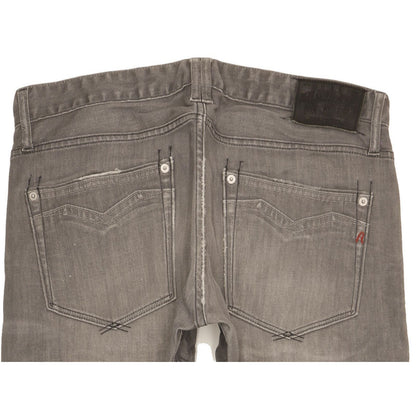 Replay Newbill Men Grey Straight Regular Stretch Jeans W32 L32