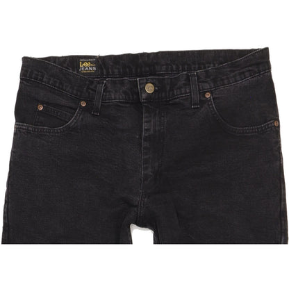 Lee Brooklyn Men Black Straight Regular Stretch Jeans W36 L31