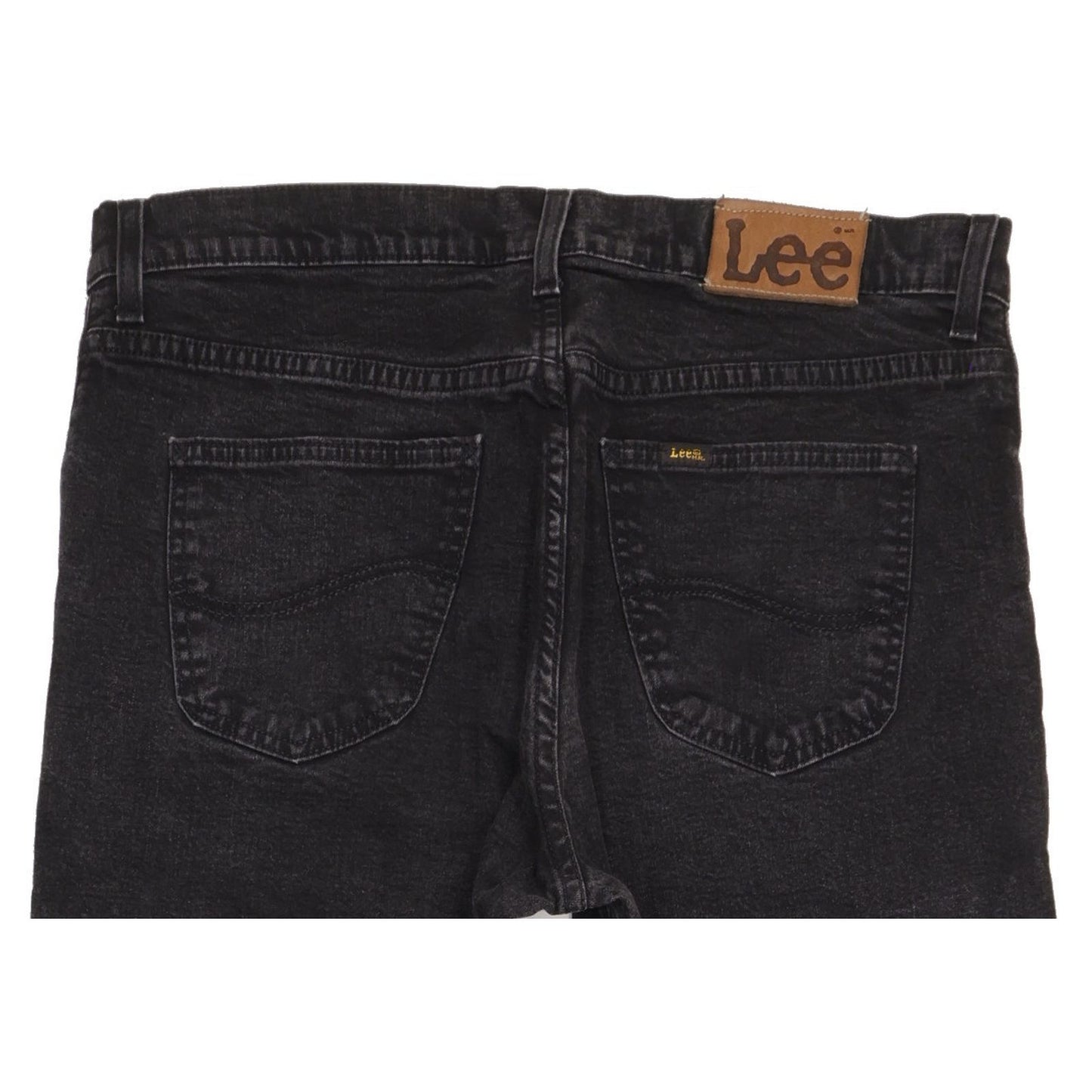 Lee Brooklyn Men Black Straight Regular Stretch Jeans W36 L31
