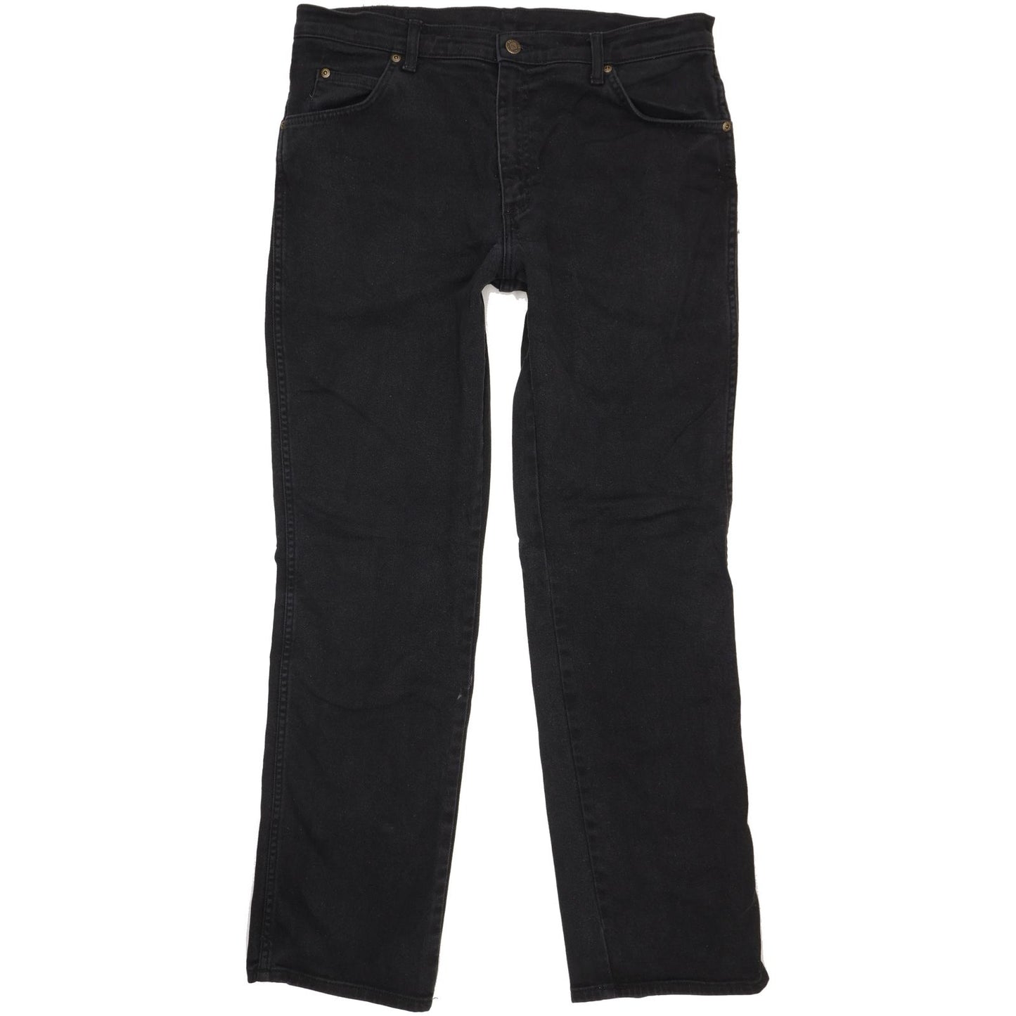 Wrangler Men Black Straight Regular Stretch Jeans W36 L32