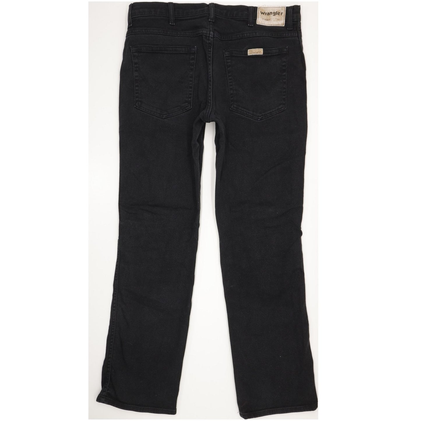 Wrangler Men Black Straight Regular Stretch Jeans W36 L32