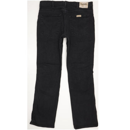 Wrangler Men Black Straight Regular Stretch Jeans W36 L32