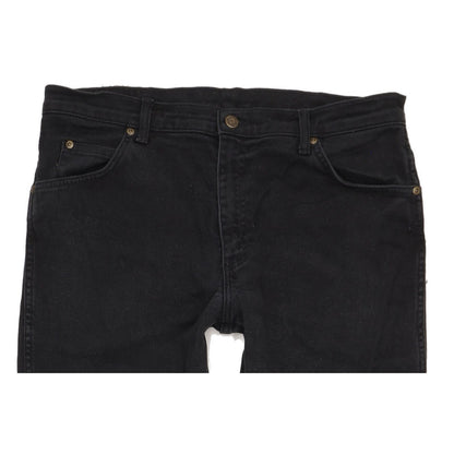 Wrangler Men Black Straight Regular Stretch Jeans W36 L32