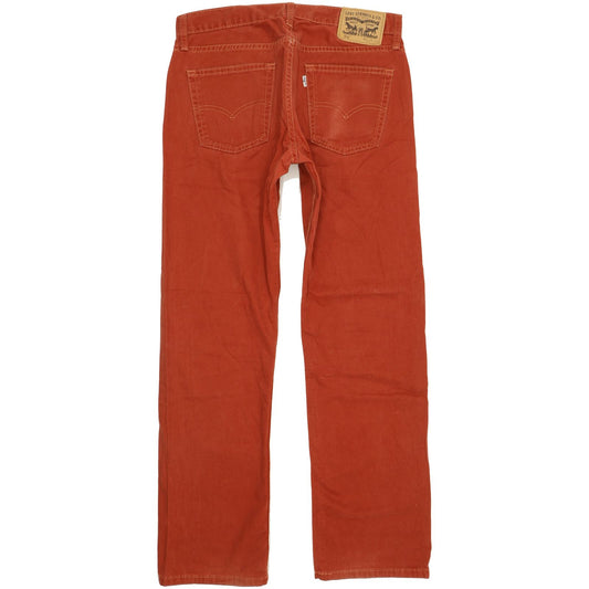 Levi's 514 Men Red Straight Slim Jeans W33 L32