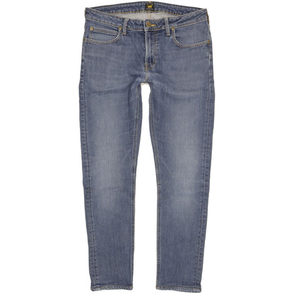 Lee Malone Men Blue Skinny Slim Stretch Jeans W33 L28