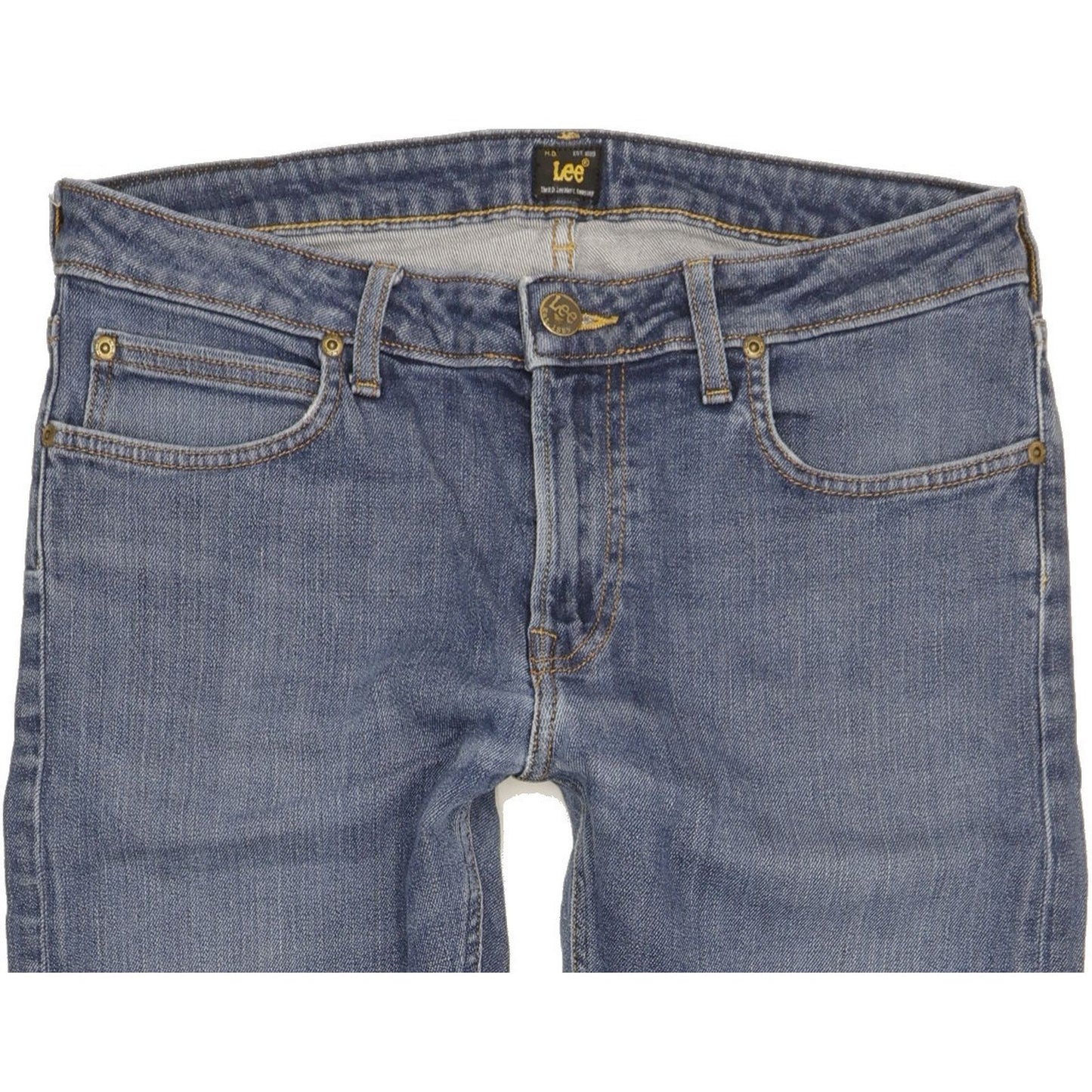 Lee Malone Men Blue Skinny Slim Stretch Jeans W33 L28
