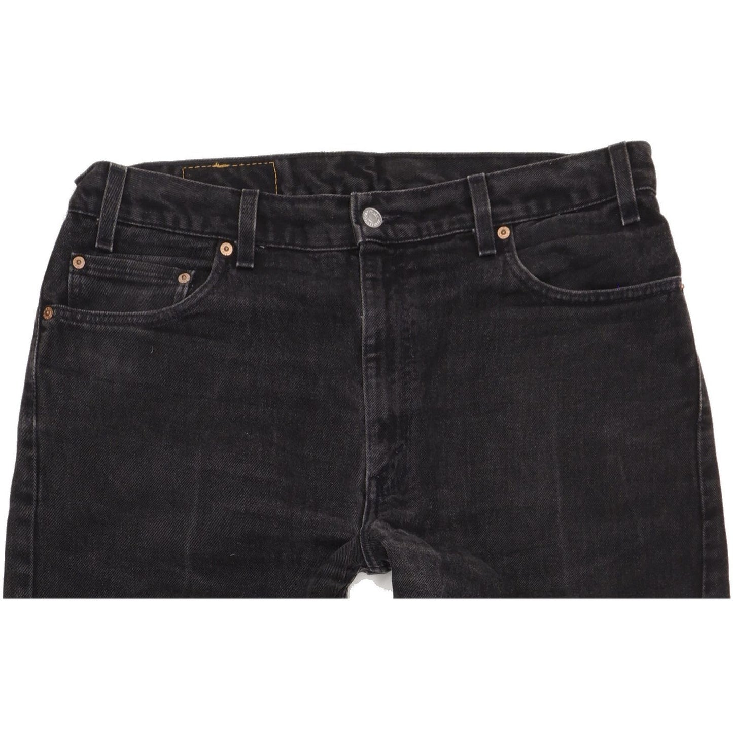 Levi's 505 Men Black Straight Regular Jeans W36 L32