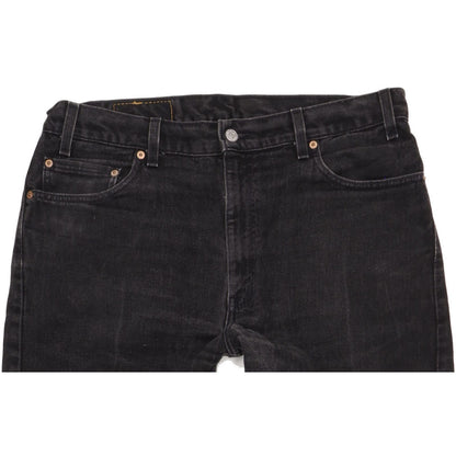 Levi's 505 Men Black Straight Regular Jeans W36 L32