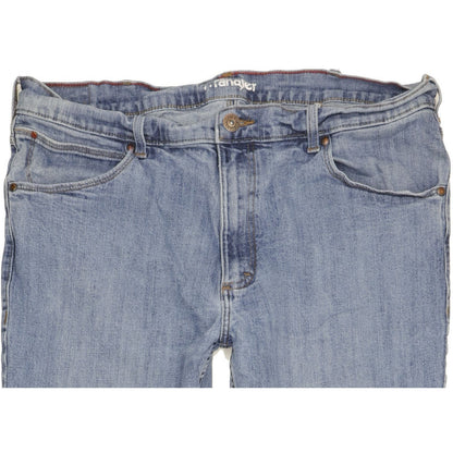 Wrangler Men Blue Straight Regular Stretch Jeans W38 L29