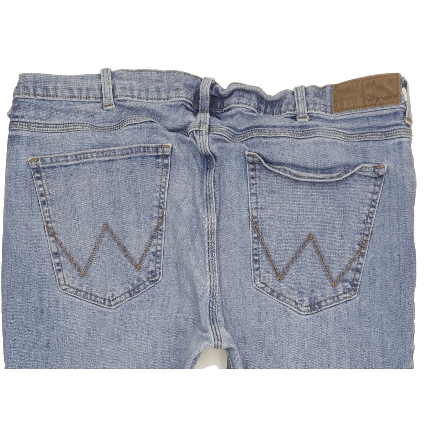 Wrangler Men Blue Straight Regular Stretch Jeans W38 L29