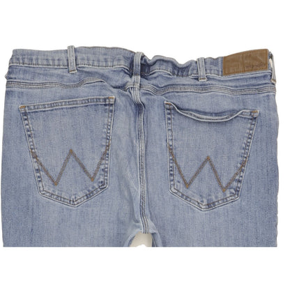 Wrangler Men Blue Straight Regular Stretch Jeans W38 L29