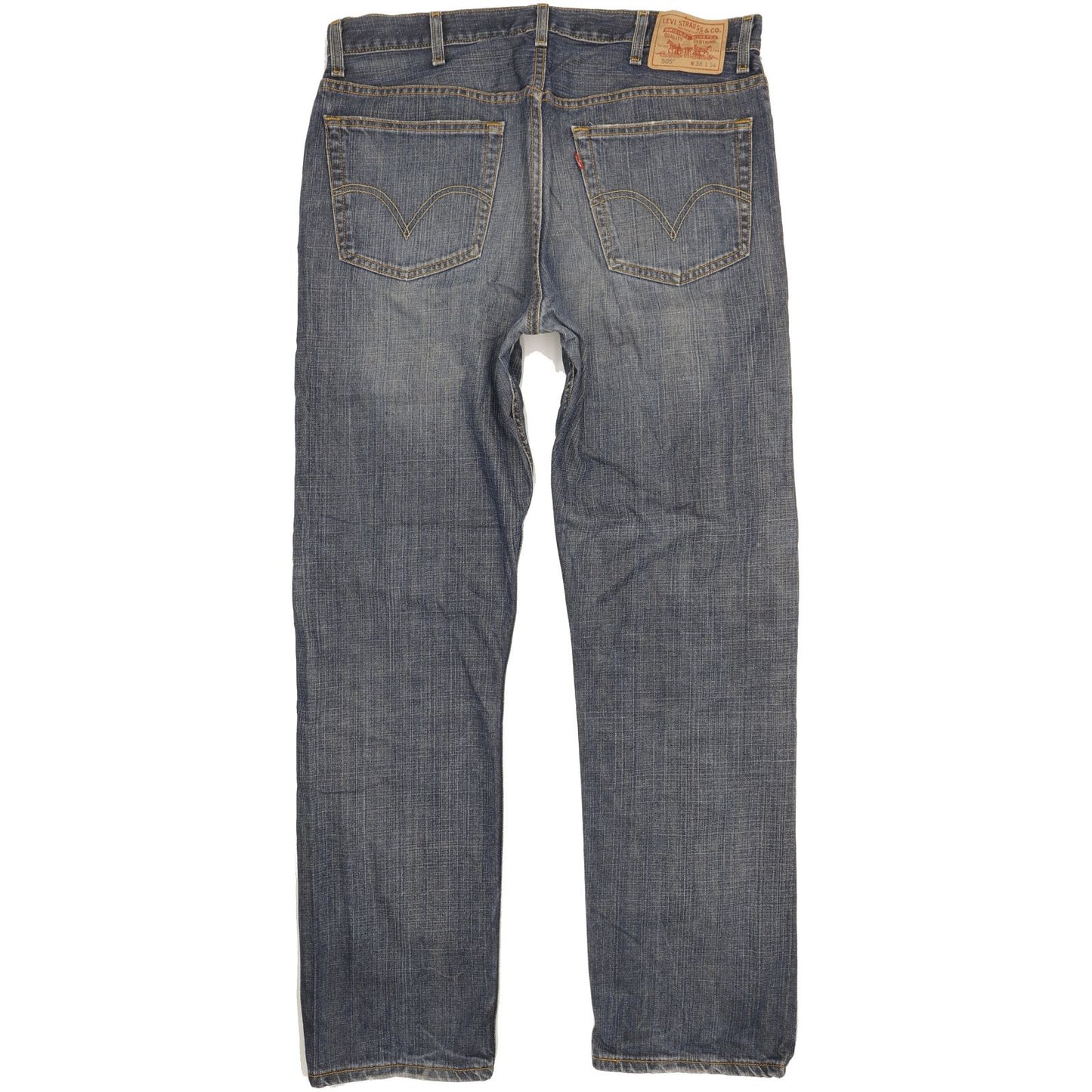 Levi's 505 Men Blue Straight Regular Jeans W38 L34
