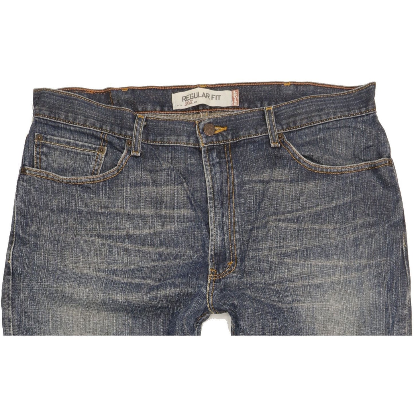 Levi's 505 Men Blue Straight Regular Jeans W38 L34