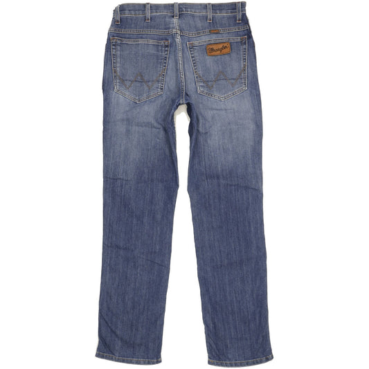 Wrangler Texas Men Blue Straight Regular Stretch Jeans W32 L31