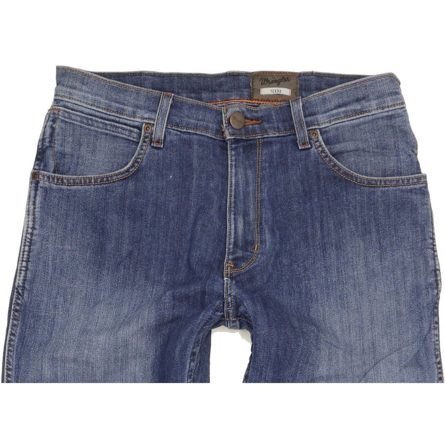 Wrangler Texas Men Blue Straight Regular Stretch Jeans W32 L31
