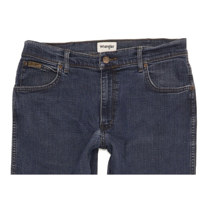 Wrangler Texas Men Blue Straight Regular Stretch Jeans W34 L32