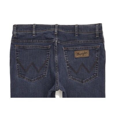 Wrangler Texas Men Blue Straight Regular Stretch Jeans W34 L32