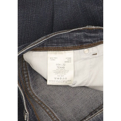 Wrangler Texas Men Blue Straight Regular Stretch Jeans W34 L32
