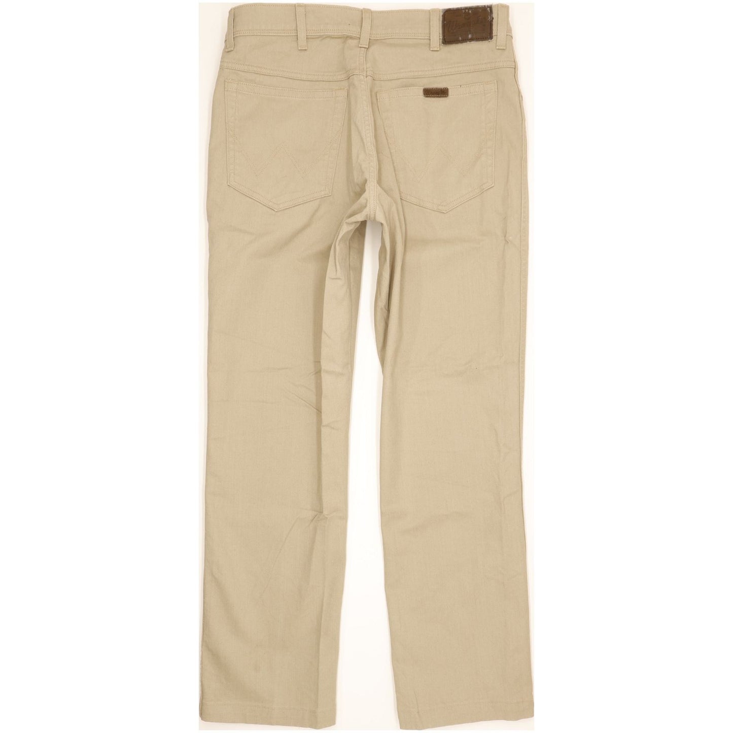 Wrangler Durable Quality Men Beige Straight Regular Stretch Jeans W34 L31