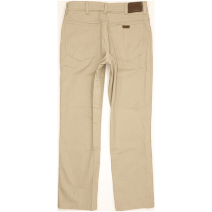 Wrangler Durable Quality Men Beige Straight Regular Stretch Jeans W34 L31