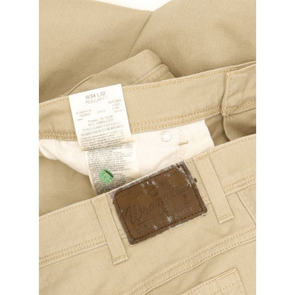 Wrangler Durable Quality Men Beige Straight Regular Stretch Jeans W34 L31