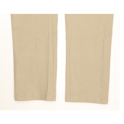 Wrangler Durable Quality Men Beige Straight Regular Stretch Jeans W34 L31