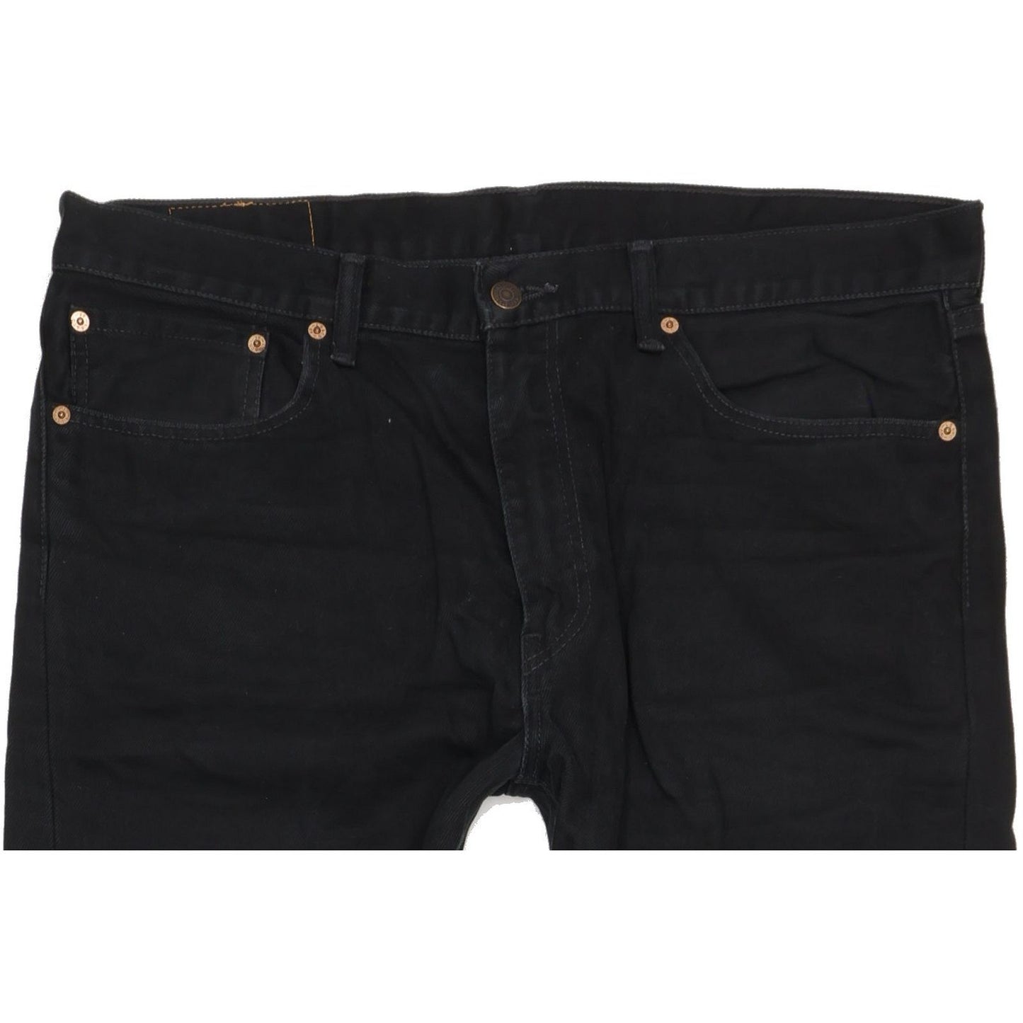 Levi's 505 Men Black Straight Regular Jeans W37 L33