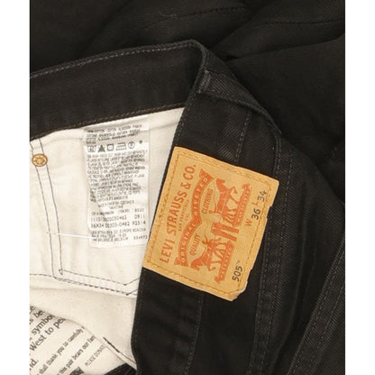 Levi's 505 Men Black Straight Regular Jeans W37 L33