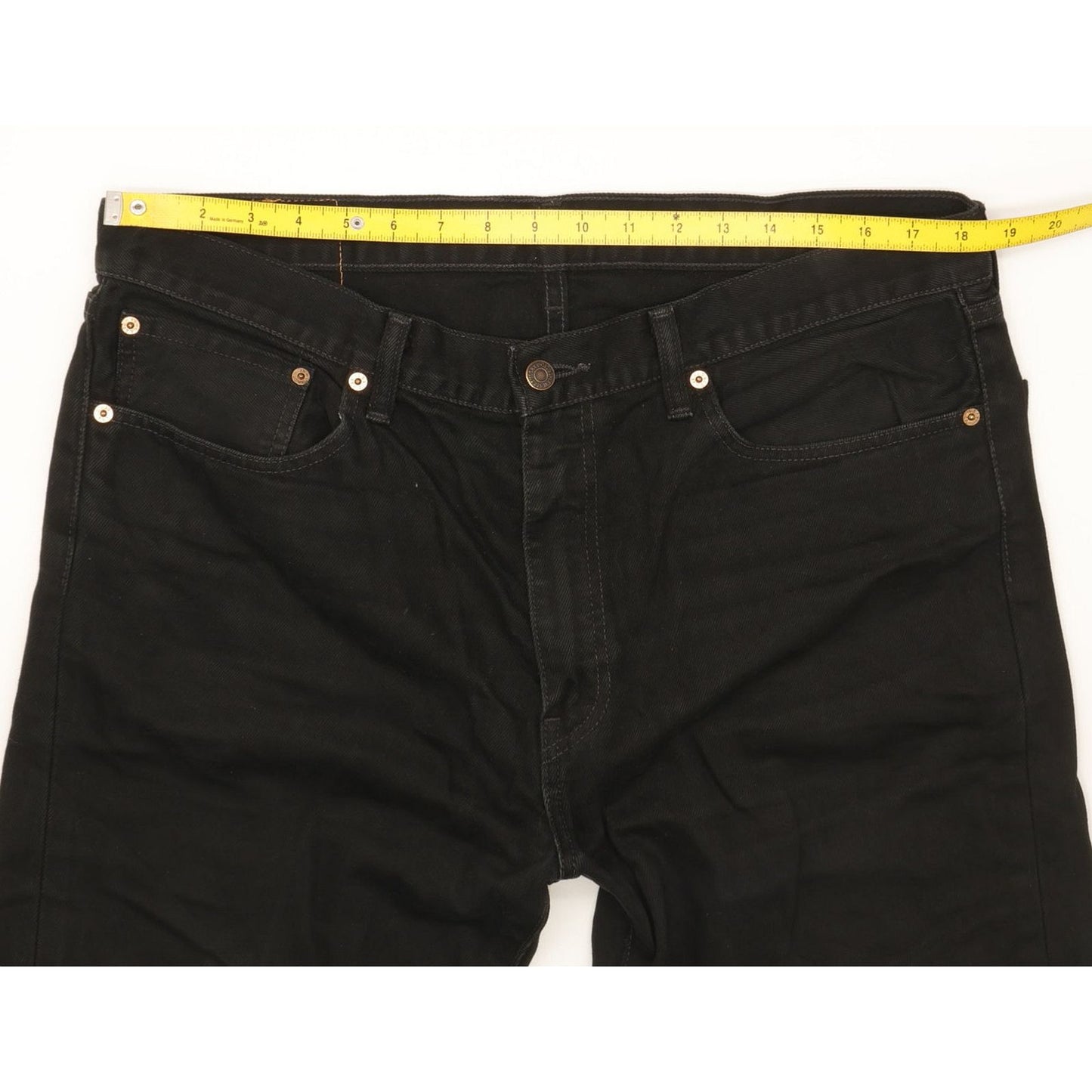 Levi's 505 Men Black Straight Regular Jeans W37 L33
