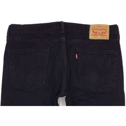 Levi's 514 Men Black Straight Slim Stretch Jeans W34 L31