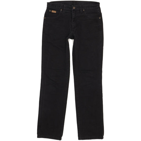 Wrangler Texas Men Black Straight Regular Jeans W32 L32