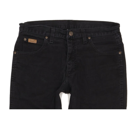 Wrangler Texas Men Black Straight Regular Jeans W32 L32