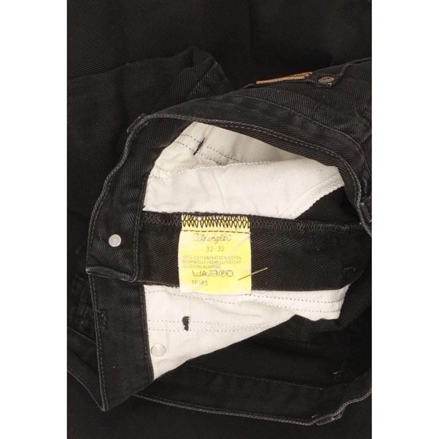 Wrangler Texas Men Black Straight Regular Jeans W32 L32