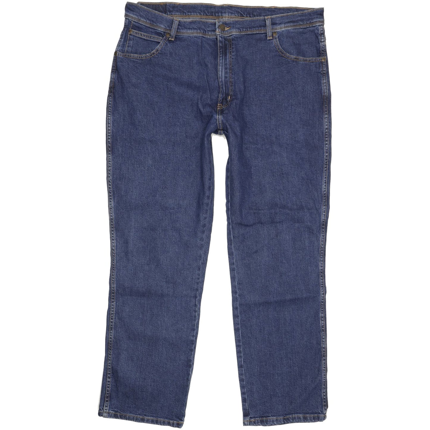 Wrangler Durable Quality Men Blue Straight Regular Stretch Jeans W40 L31