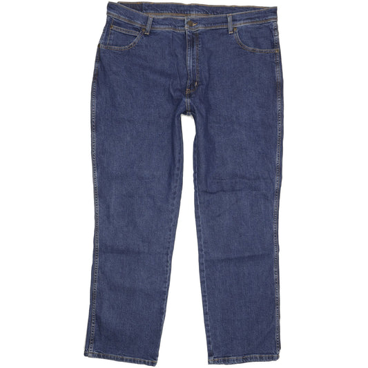 Wrangler Durable Quality Men Blue Straight Regular Stretch Jeans W40 L31