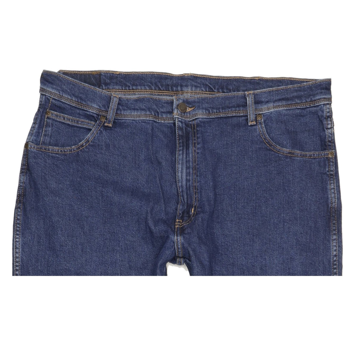Wrangler Durable Quality Men Blue Straight Regular Stretch Jeans W40 L31