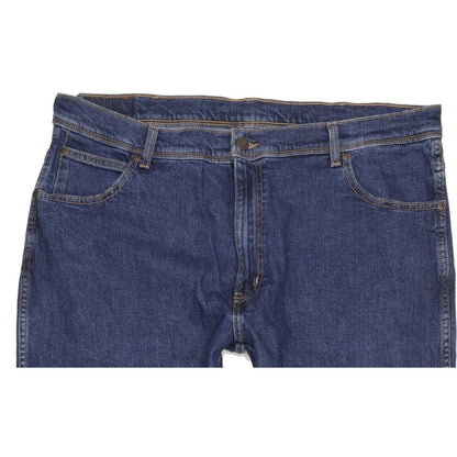 Wrangler Durable Quality Men Blue Straight Regular Stretch Jeans W40 L31