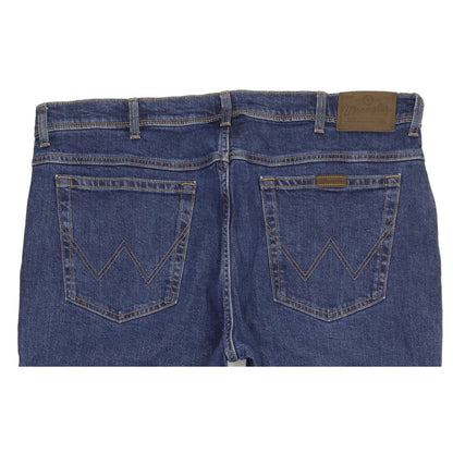 Wrangler Durable Quality Men Blue Straight Regular Stretch Jeans W40 L31