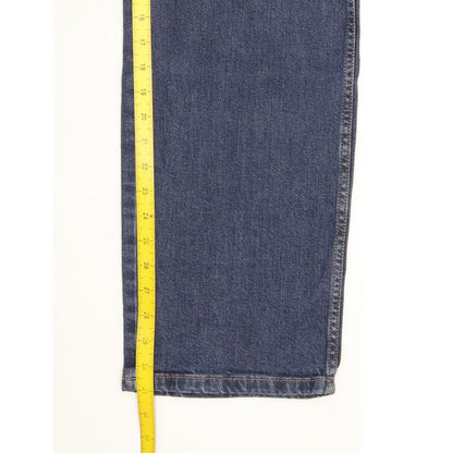 Wrangler Durable Quality Men Blue Straight Regular Stretch Jeans W40 L31