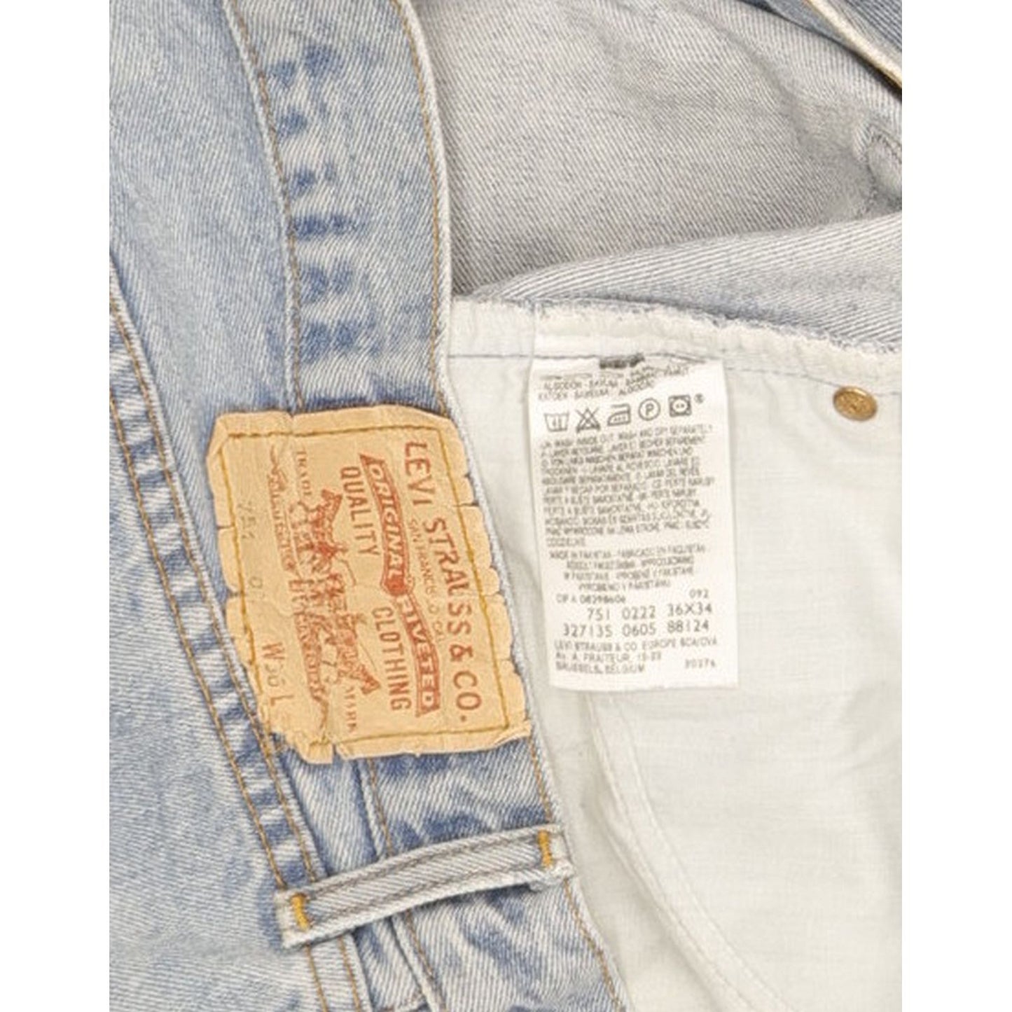 Levi's 751 Men Blue Straight Regular Jeans W36 L29
