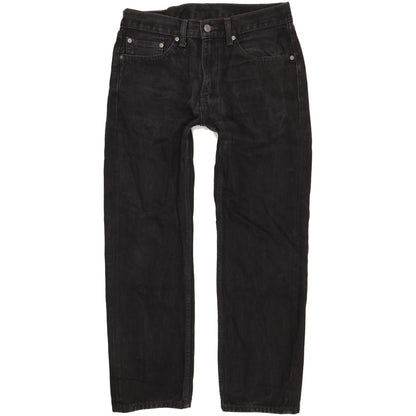 Levi's 505 Men Black Straight Regular Jeans W33 L28