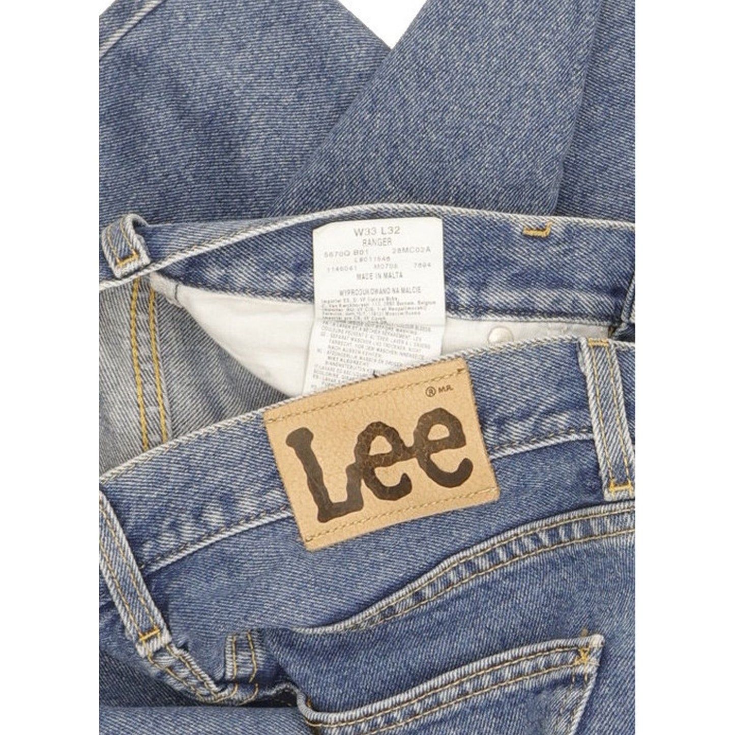 Lee Ranger Men Blue Straight Regular Jeans W33 L32