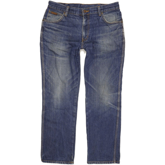 Wrangler Texas Men Blue Straight Regular Jeans W35 L29